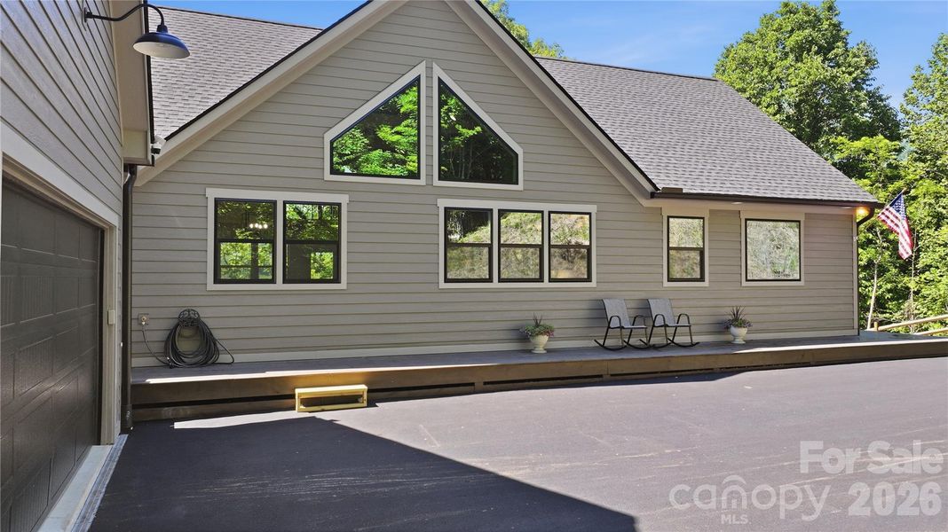 Exterior details and patio area of a home in , Waynesville (Image 26). Exterior details and patio area of a home in , Waynesville (Image 26).