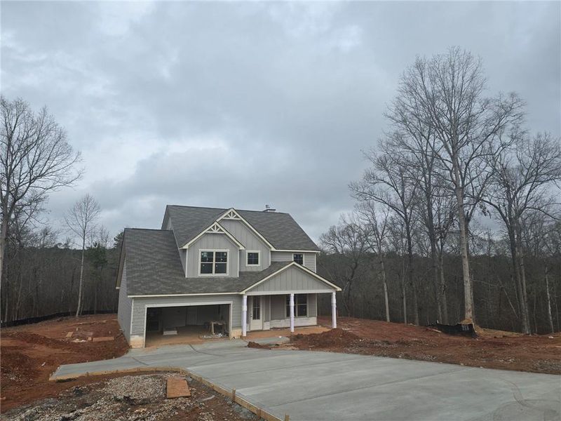 In-progress construction of a new home in Waters Edge, Mansfield, GA (Image 14).