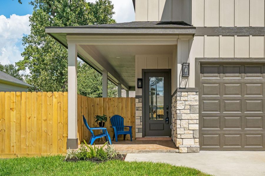 Exterior details and patio area of a home in , Tomball (Image 31).
