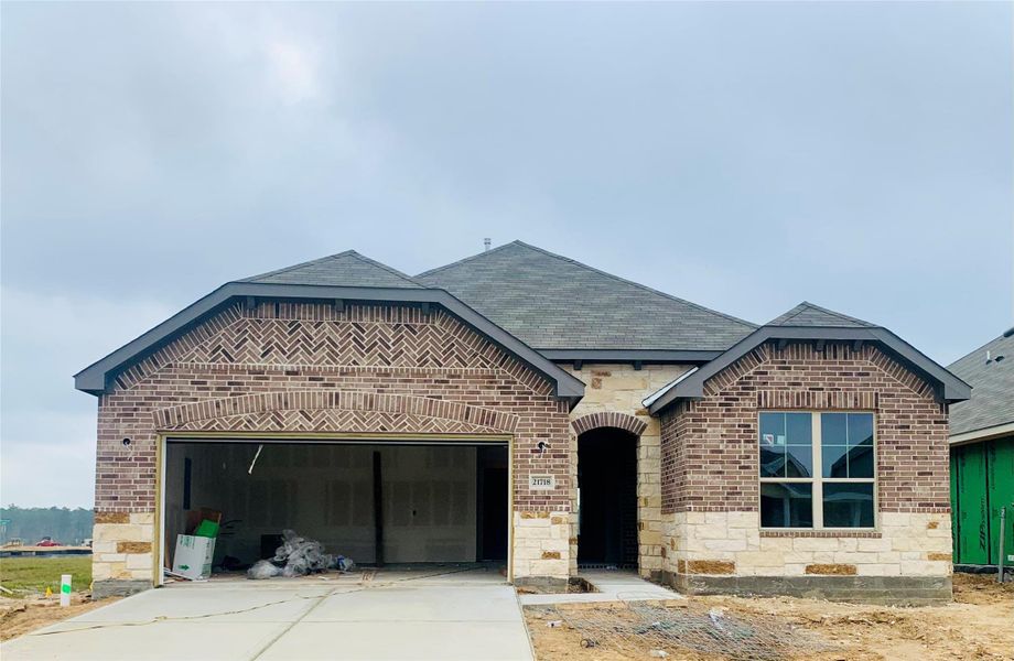 In-progress construction of a new home in Harrington Trails, New Caney, TX (Image 14).