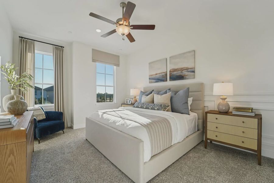 Furnished interior view inside a new home in Bridgeland Chateau, Cypress (Image 7).