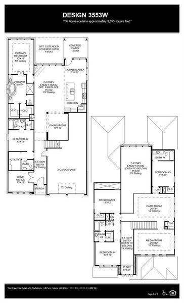 2D floor plan layout of this home in Mosaic 50', Celina, TX (Image 4). 2D floor plan layout of this home in Mosaic 50', Celina, TX (Image 4).