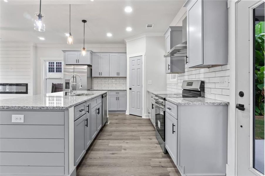 Furnished interior view inside a new home in , Lithonia (Image 12).