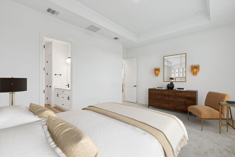 Furnished interior view inside a new home in Valencia, Manvel (Image 13).