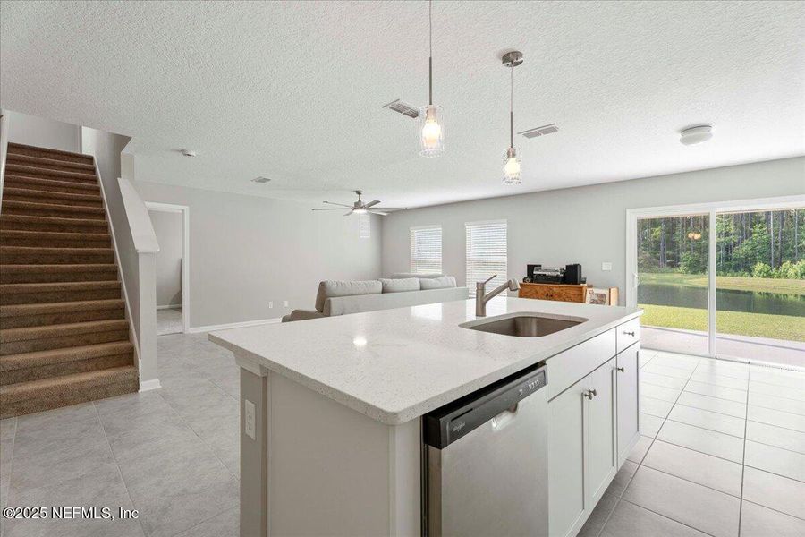 Furnished interior view inside a new home in Dunns Crossing, Jacksonville (Image 5). Furnished interior view inside a new home in Dunns Crossing, Jacksonville (Image 5).