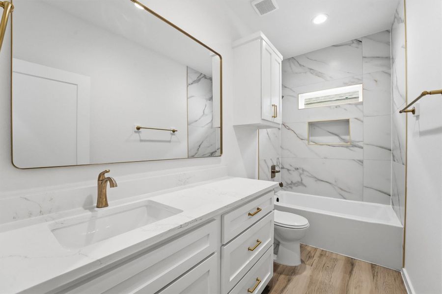 Furnished interior view inside a new home in , La Porte (Image 9). Furnished interior view inside a new home in , La Porte (Image 9).