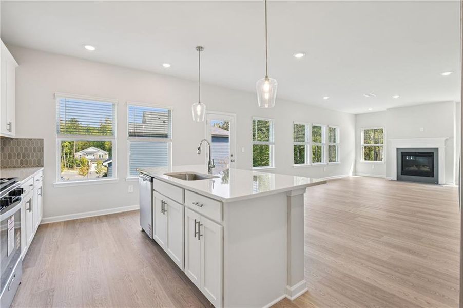 Furnished interior view inside a new home in The Oaks at Dawson, Dawsonville (Image 9).