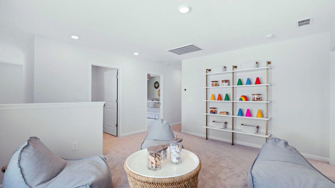 Furnished interior view inside a new home in Sweetgrass at Summers Corner, Summerville (Image 5). Furnished interior view inside a new home in Sweetgrass at Summers Corner, Summerville (Image 5).