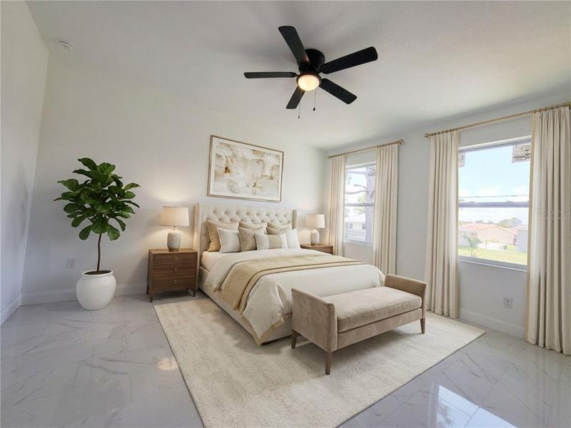 Furnished interior view inside a new home in , Palm Bay (Image 11). Furnished interior view inside a new home in , Palm Bay (Image 11).