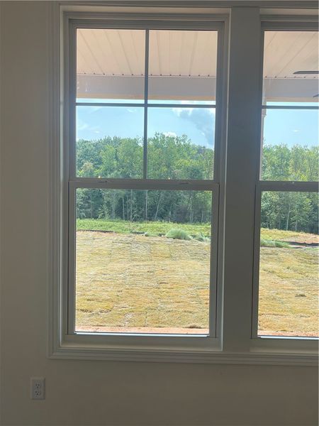 Exterior details and patio area of a home in Springwood Grove, Central (Image 19).