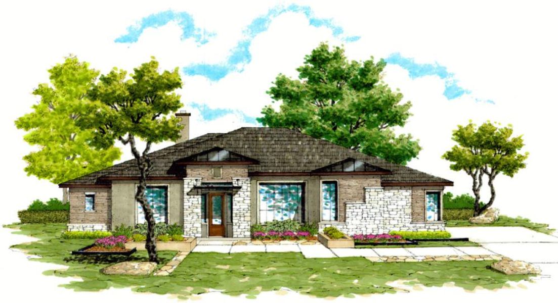 Representative rendering of the exterior for the 3000 by Texas Homes (Image 9). Representative rendering of the exterior for the 3000 by Texas Homes (Image 9).
