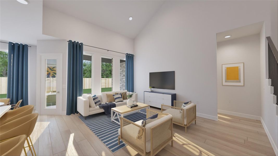 Furnished interior view inside a new home in Oakberry Trails, Waller (Image 25). Furnished interior view inside a new home in Oakberry Trails, Waller (Image 25).