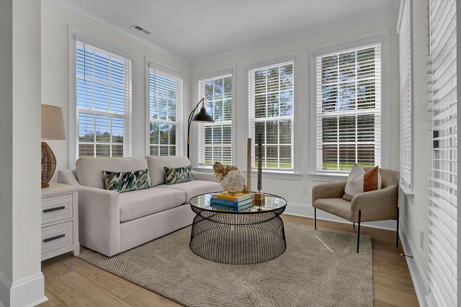 Representative furnished interior of a home built from the Palmer - Vanguard Collection by Mungo Homes in Georgias Landing, Raleigh (Image 8).