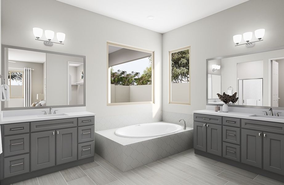 Representative furnished interior of a home built from the Spring Plan 50-2 by Tri Pointe Homes in Abel Ranch, Goodyear (Image 8).