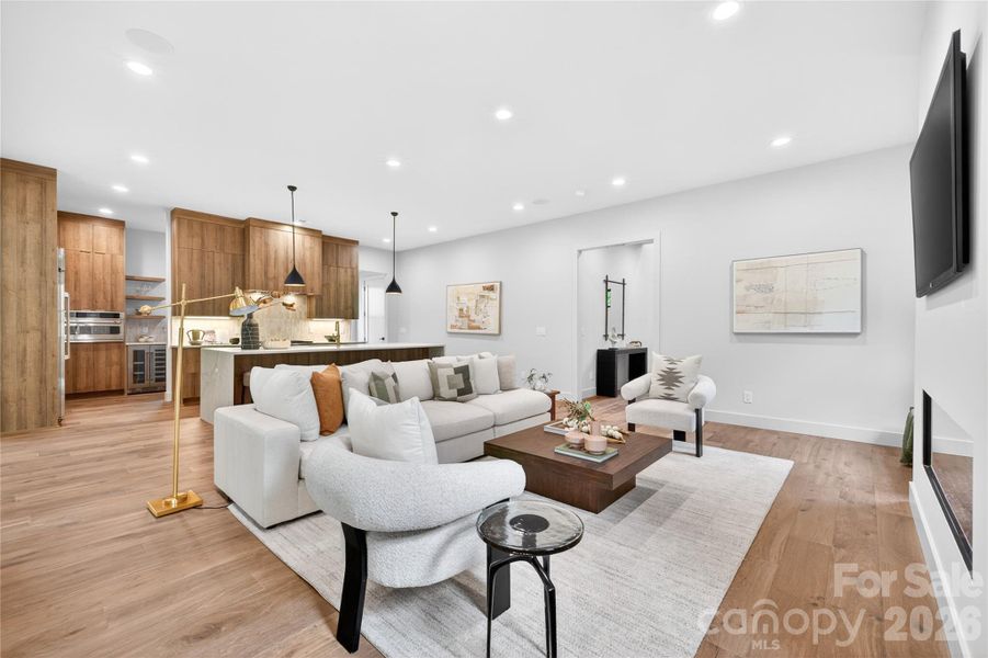 Furnished interior view inside a new home in , Charlotte (Image 11).