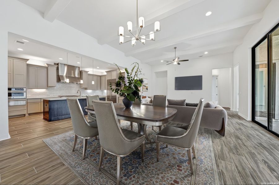 Furnished interior view inside a new home in El Sonido at Campanas, San Antonio (Image 7).