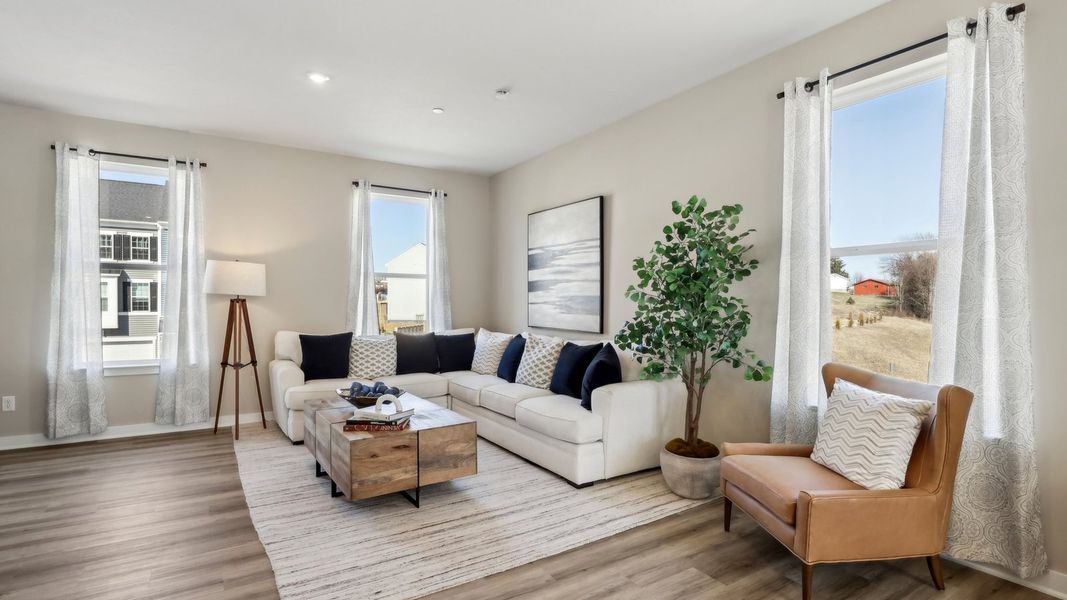 Representative furnished interior of a home built from the Regent - Finished Basement by D.R. Horton in Harrison Valley, Simpsonville (Image 5).