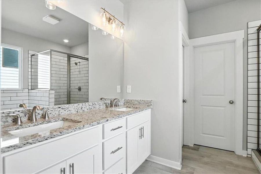 Furnished interior view inside a new home in Traditions of Braselton, Jefferson (Image 16).