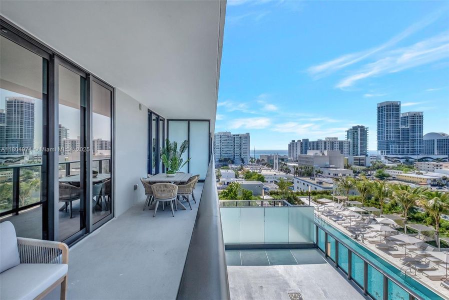 Furnished interior view inside a new home in , Miami Beach (Image 10).