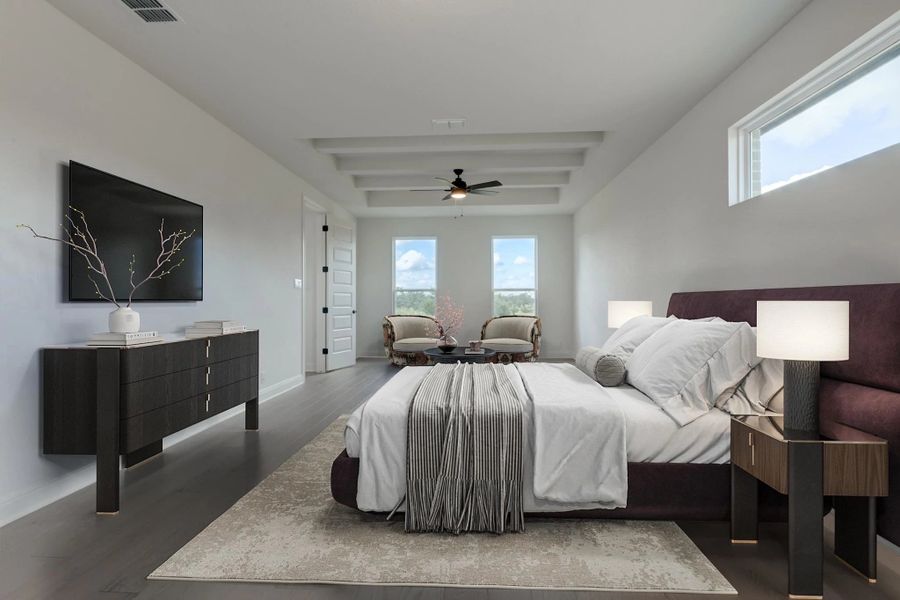Furnished interior view inside a new home in Waldsanger, New Braunfels (Image 6).