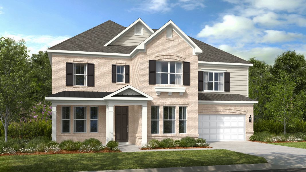 Representative exterior photo of a completed home built from the London by Taylor Morrison in Tramore, Harrisburg, NC (Image 1).