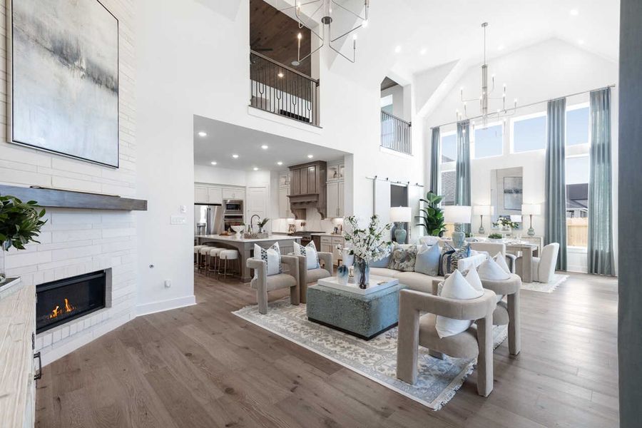 Representative Family Room - some options shown