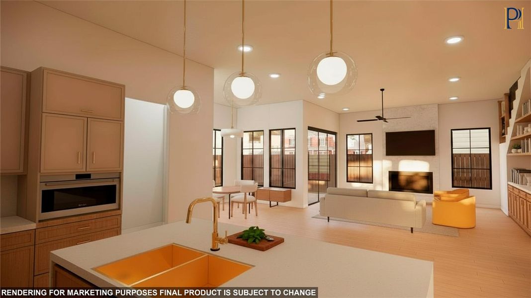 Furnished interior view inside a new home in , Katy (Image 8).