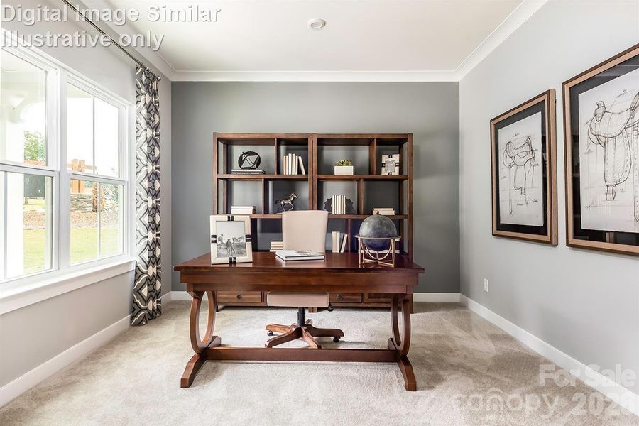 Furnished interior view inside a new home in Kelton, Charlotte (Image 12).