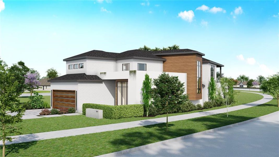 Front exterior of a new home in , Plano, TX, highlighting curb appeal (Image 4).