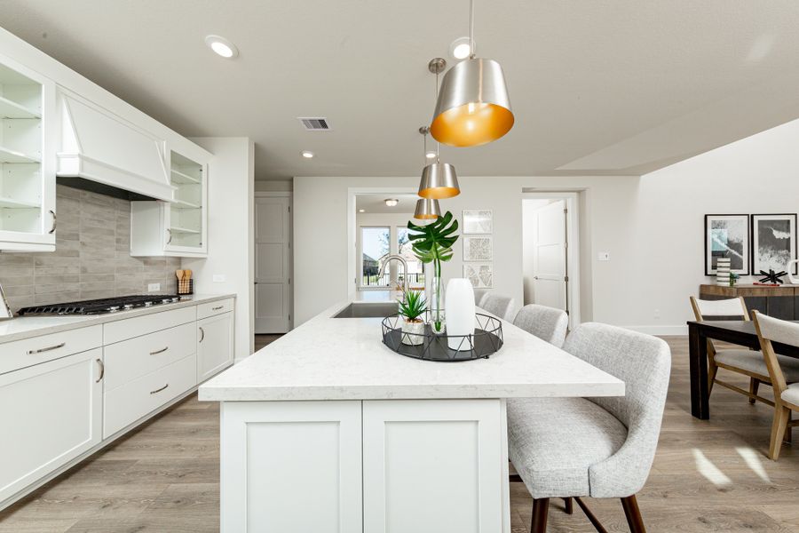 Representative furnished interior of a home built from the Stratford by Beazer Homes in Ellwood: Signature Collection, Iowa Colony (Image 6).