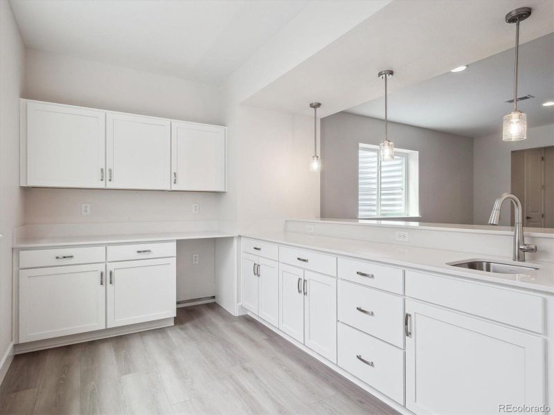 Furnished interior view inside a new home in Vista Pines at Crystal Valley, Castle Rock (Image 9).