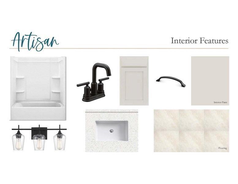 Sample of building materials used in homes in Covered Bridge, Hutto (Image 4).