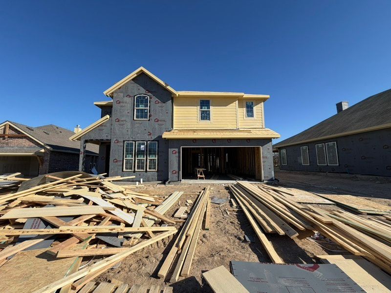 In-progress construction of a new home in Waterford Park, Weatherford, TX (Image 2). In-progress construction of a new home in Waterford Park, Weatherford, TX (Image 2).
