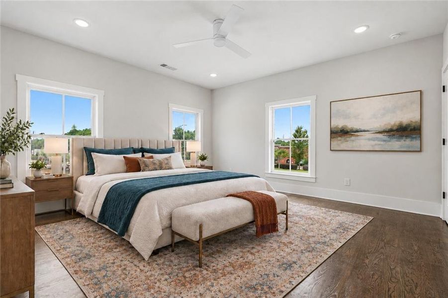 Furnished interior view inside a new home in , Alpharetta (Image 12).
