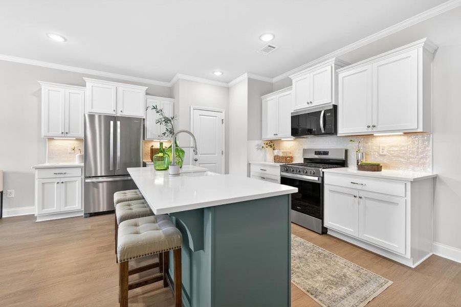 Furnished interior view inside a new home in , Suwanee (Image 14).