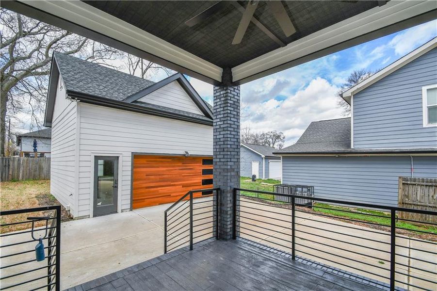 Exterior details and patio area of a home in , Atlanta (Image 30).
