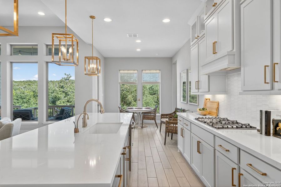 Furnished interior view inside a new home in Cibolo Canyons 60', San Antonio (Image 35).