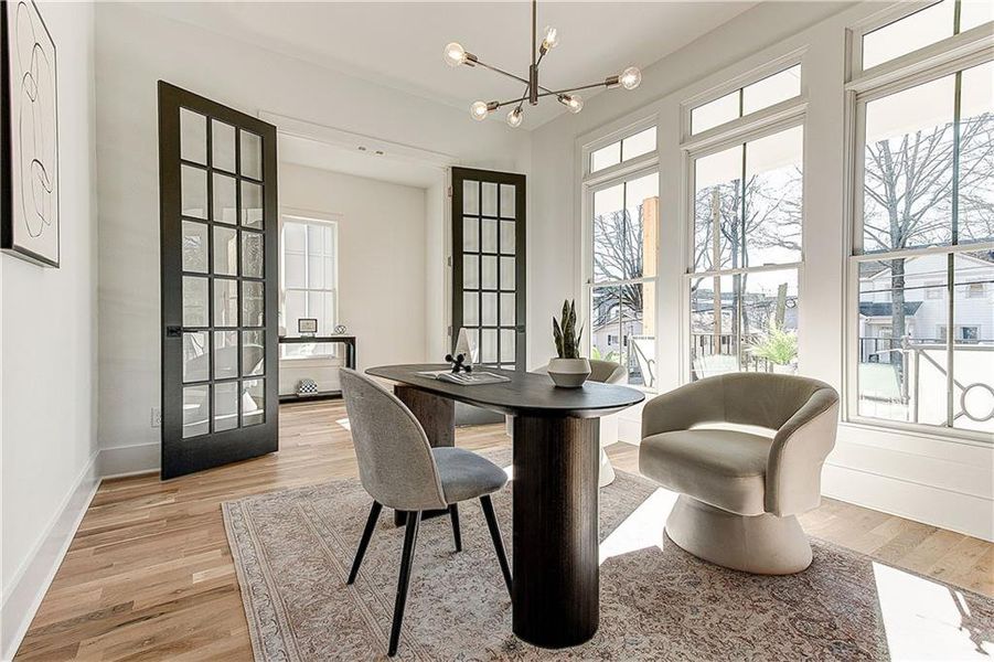 Furnished interior view inside a new home in , Atlanta (Image 4). Furnished interior view inside a new home in , Atlanta (Image 4).