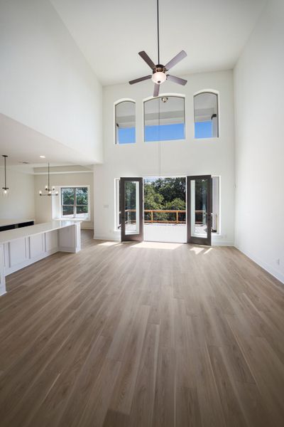 Representative unfurnished interior of a home built from the The Travis by Whitestone Custom Homes in Johnson Ranch, Bulverde (Image 24).