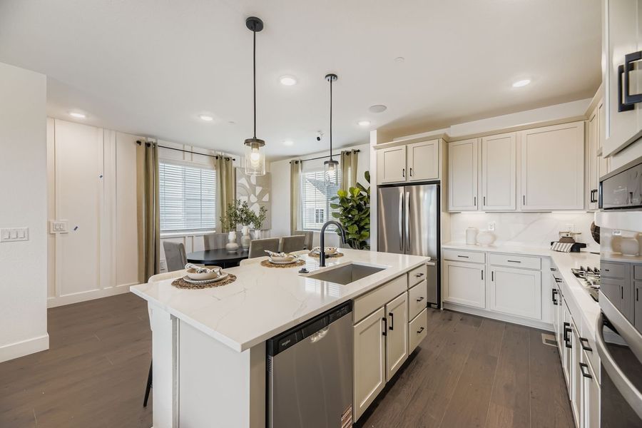 Representative furnished interior of a home built from the Apex Two by Brookfield Residential in Uplands, Westminster (Image 6).