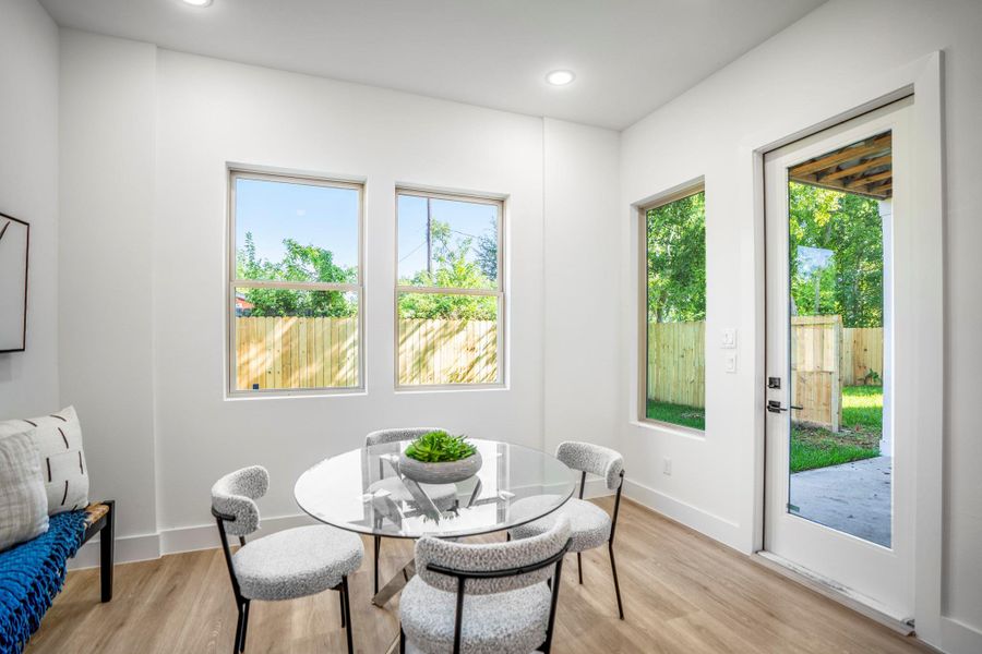 Furnished interior view inside a new home in , Houston (Image 33).