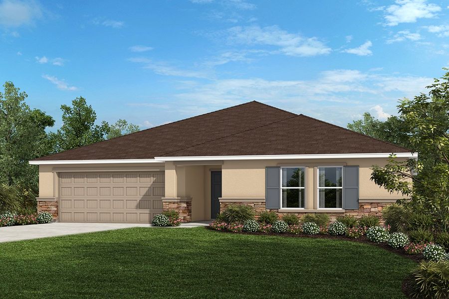 Exterior C with optional stone