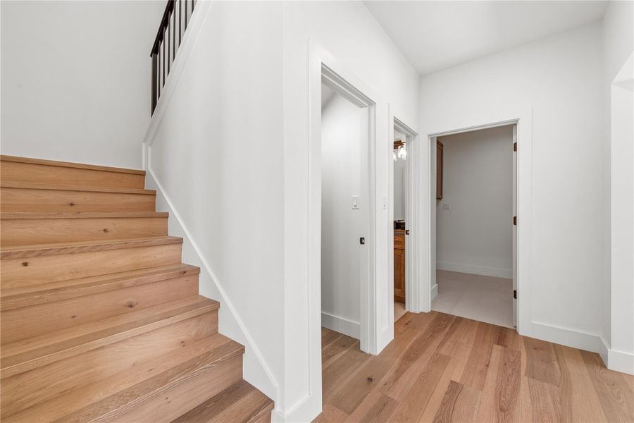 Premium Hickory Engineered Hardwood.