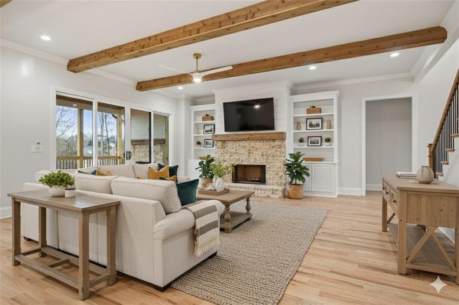 Furnished interior view inside a new home in , Marietta (Image 18). Furnished interior view inside a new home in , Marietta (Image 18).