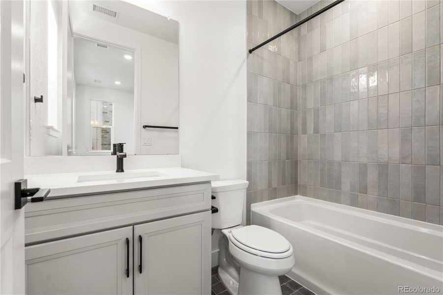 Furnished interior view inside a new home in Luxe at The Canyons, Castle Pines (Image 13).