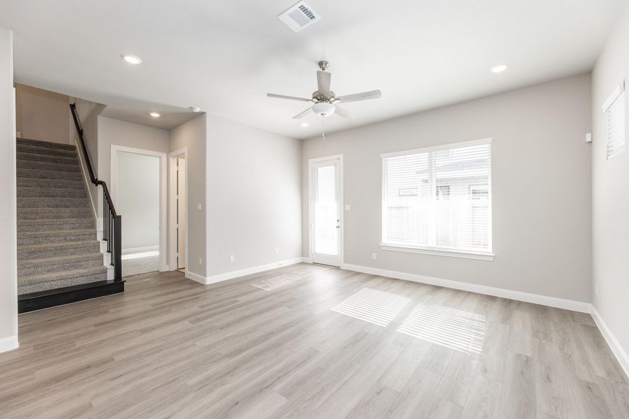 Spacious, unfurnished interior of a new home in Dunvale Village - Patio Home Collection, Houston (Image 15). Spacious, unfurnished interior of a new home in Dunvale Village - Patio Home Collection, Houston (Image 15).