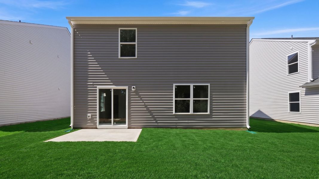 Exterior details and patio area of a home in Carter Ridge, Greenville (Image 23).