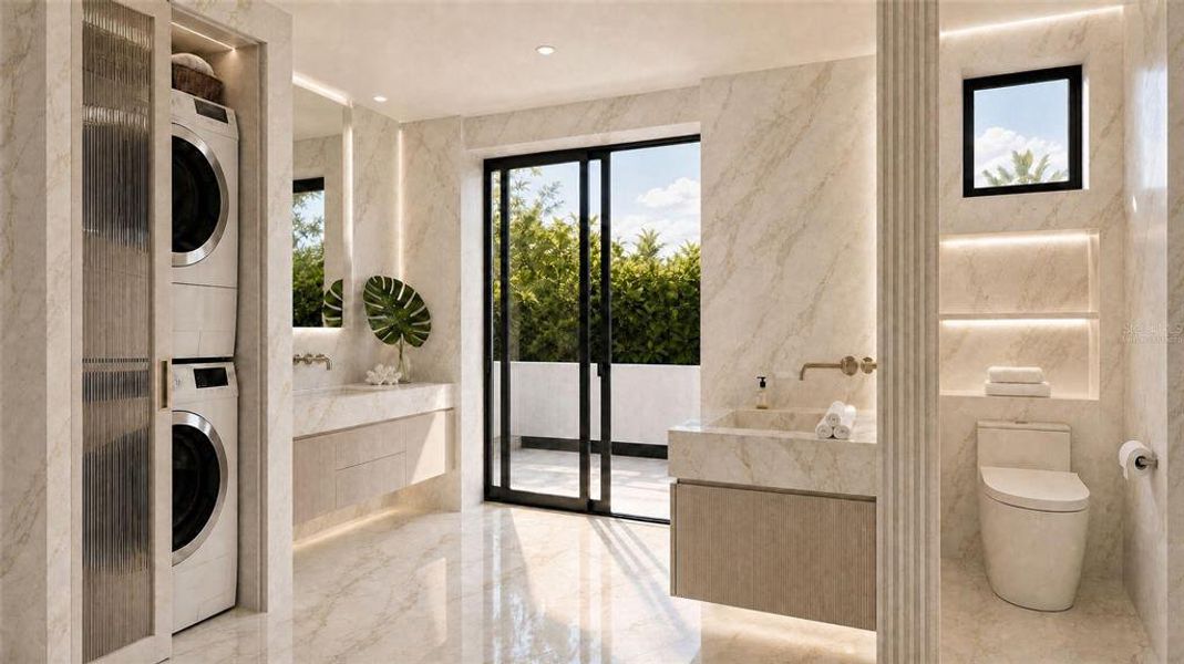 Furnished interior view inside a new home in , Sarasota (Image 19).
