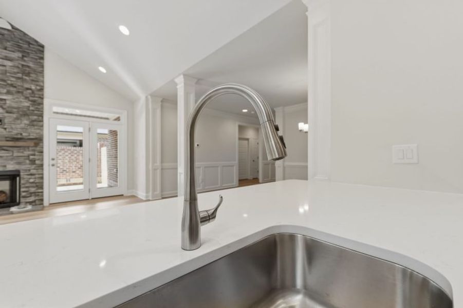 Close-up of interior finishes inside a home in Weybridge, Burlington (Image 19).