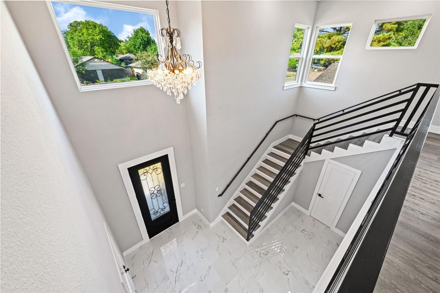 view of the entrance from second floor